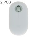 2 PCS Silicone Dustproof Wireless Mouse Protective Case For Logitech Pebble(Transparent)