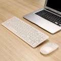 MLD-568 Office Gaming Mute Wireless Mouse Keyboard Set(White)