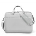 Airbag Thickened Laptop Portable Messenger Bag, Size: 15.6-16.1 inches(Light Gray)