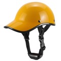 BSDDP A0344 Motorcycle Helmet Riding Cap Winter Half Helmet Adult Baseball Cap(Yellow)