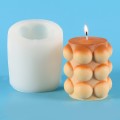 2802 Dot  Cylindrical Scented Candle Silicone Mold Plaster Drop Glue Mold