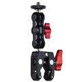 JMSUZ 124124 SLR Camera Rail Adjustable Clamp Crab Clamp+Magic Arm