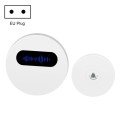 T10-1 1 For 1 Lighting Self-Power Generation Wireless Intelligent Doorbell(EU Plug White)