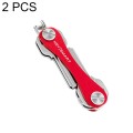2 PCS QD-81 Large Capacity Metal Key Holder Key Organizer Key Storage Box(Red)