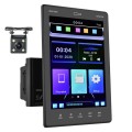 9520C Double Spindle 9.5 inch Vertical Screen Car MP5 Player, Style: Standard+4 Light Camera
