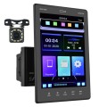 9520C Double Spindle 9.5 inch Vertical Screen Car MP5 Player, Style: Standard+12 Light Camera