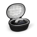 EVA Smartwatch Storage Case Universal Fleece Watch Storage Bag With Carabiner(Black)