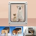 GM-01 Pet Door Pet Supplies ABS Dog and Cat Door Hole(White)