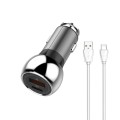 LDNIO C1 36W PD + QC 3.0 Car Fast Charger High Power Smart USB Car Charger with Micro USB Cable