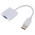 DP to VGA Adapter Wire Square Adapter, Cable Length: 15cm(White)