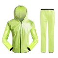 Bicycle Sports Outdoor Separate Raincoat Set Waterproof Cycling Clothing, Size: L(Fruit Green)