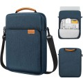 Vertical Laptop Bag Handheld Shoulder Crossbody Bag, Size: 13.3 Inch(Dark Blue)