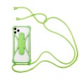Universal Cell Phone Silicone Lanyard Strap Case With Detachable Neckstrap(Green)