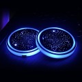 1 Pair Automotive LED Colorful Luminous Water Coaster Acrylic Car Cup Tank Atmosphere Lamp(Star Mode