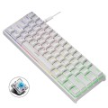 LEAVEN K620 61 Keys Hot Plug-in Glowing Game Wired Mechanical Keyboard, Cable Length: 1.8m, Color: W