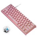 LEAVEN K620 61 Keys Hot Plug-in Glowing Game Wired Mechanical Keyboard, Cable Length: 1.8m, Color: P