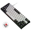 LEAVEN K620 61 Keys Hot Plug-in Glowing Game Wired Mechanical Keyboard, Cable Length: 1.8m, Color: B