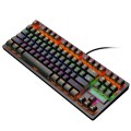 ZIYOULANG K2 87 Keys Office Laptop Punk Glowing Mechanical Wired Keyboard, Cable Length: 1.5m, Color