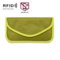 6.5 Inch Cell Phone Signal Shielding Bag Anti-location Isolated Signal RFID Storage Bag(Green)
