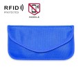 6.5 Inch Cell Phone Signal Shielding Bag Anti-location Isolated Signal RFID Storage Bag(Blue)