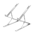 N8 Double-layer Foldable Lifting Aluminum Alloy Laptop Heat Dissipation Stand, Color: Oxidized Silve