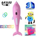 Children 3D Printing Pen Low Temperature Intelligent Screen Display Voice Drawing Pen, Style:, Color