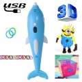 Children 3D Printing Pen Low Temperature Intelligent Screen Display Voice Drawing Pen, Style:, Color
