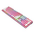 K-Snake K4 104 Keys Glowing Game Wired Mechanical Keyboard, Cable Length: 1.5m, Style: Mixed Light P