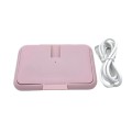 Home Car Portable USB Wet Towel Heater(Pink)