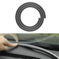 N856 Carbon Fiber Pattern Car Elastomer Seal Rubber Strip Instrument Panel Leakproof Dustproof Sound