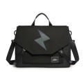 LUCKYBAT Laptop Bag Airbag Anti-drop Crossbody Handbag, Size: S 13.3-16 Inch(Black Lightning)