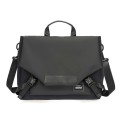 LUCKYBAT Laptop Bag Airbag Anti-drop Crossbody Handbag, Size: S 13.3-16 Inch(Pure Black)