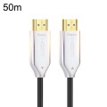 2.0 Version HDMI Fiber Optical Line 4K Ultra High Clear Line Monitor Connecting Cable, Length: 50m(W