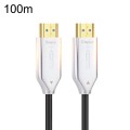 2.0 Version HDMI Fiber Optical Line 4K Ultra High Clear Line Monitor Connecting Cable, Length: 100m