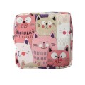 Girls Portable Sanitary Napkin Storage Bag Cosmetic Lipstick Bag(Pink Kitten)