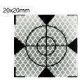 20pcs FP001 Diamond Tunnel Mapping Reflective Sticker Monitoring Measurement Point Sticker, Size: 20