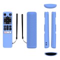 For TCL RC802V FMR1 FNR1 Y40 TV Remote Control Anti-Drop Silicone Protective Case(Luminous Blue)
