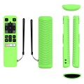 For TCL RC802V FMR1 FNR1 Y40 TV Remote Control Anti-Drop Silicone Protective Case(Luminous Green)