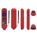 For TCL Roku Voice Remote Pro Y30 Remote Control Shockproof Silicone Protective Case(Red)