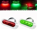 1pair MK-234 12V Yacht Ships 4LED Navigation Lights Red And Green Signal Light(Red+Green)