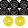 Car Wheel General TPE Protection Ring Bumper Wheel Decoration Modification Supplies(Yellow)