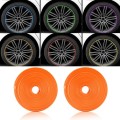 Car Wheel General TPE Protection Ring Bumper Wheel Decoration Modification Supplies(Orange)