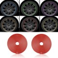 Car Wheel General TPE Protection Ring Bumper Wheel Decoration Modification Supplies(Red)