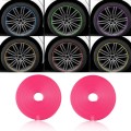 Car Wheel General TPE Protection Ring Bumper Wheel Decoration Modification Supplies(Pink)