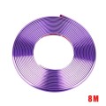 W12 8m/roll Car Universal Reflective Wheel Electroplating Decorative Strip(Purple)
