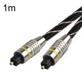 EMK HB/A6.0 SPDIF Interface Digital High-Definition Audio Optical Fiber Cable, Length: 1m(Black Whit