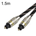 EMK HB/A6.0 SPDIF Interface Digital High-Definition Audio Optical Fiber Cable, Length: 1.5m(Black Wh
