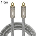 EMK YL/B Audio Digital Optical Fiber Cable Square To Square Audio Connection Cable, Length: 1.8m(Tra