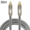 EMK YL/B Audio Digital Optical Fiber Cable Square To Square Audio Connection Cable, Length: 30m(Tran