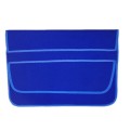 13 Inch Neoprene Laptop Lining Bag Horizontal Section Flap Clutch Bag(Blue)